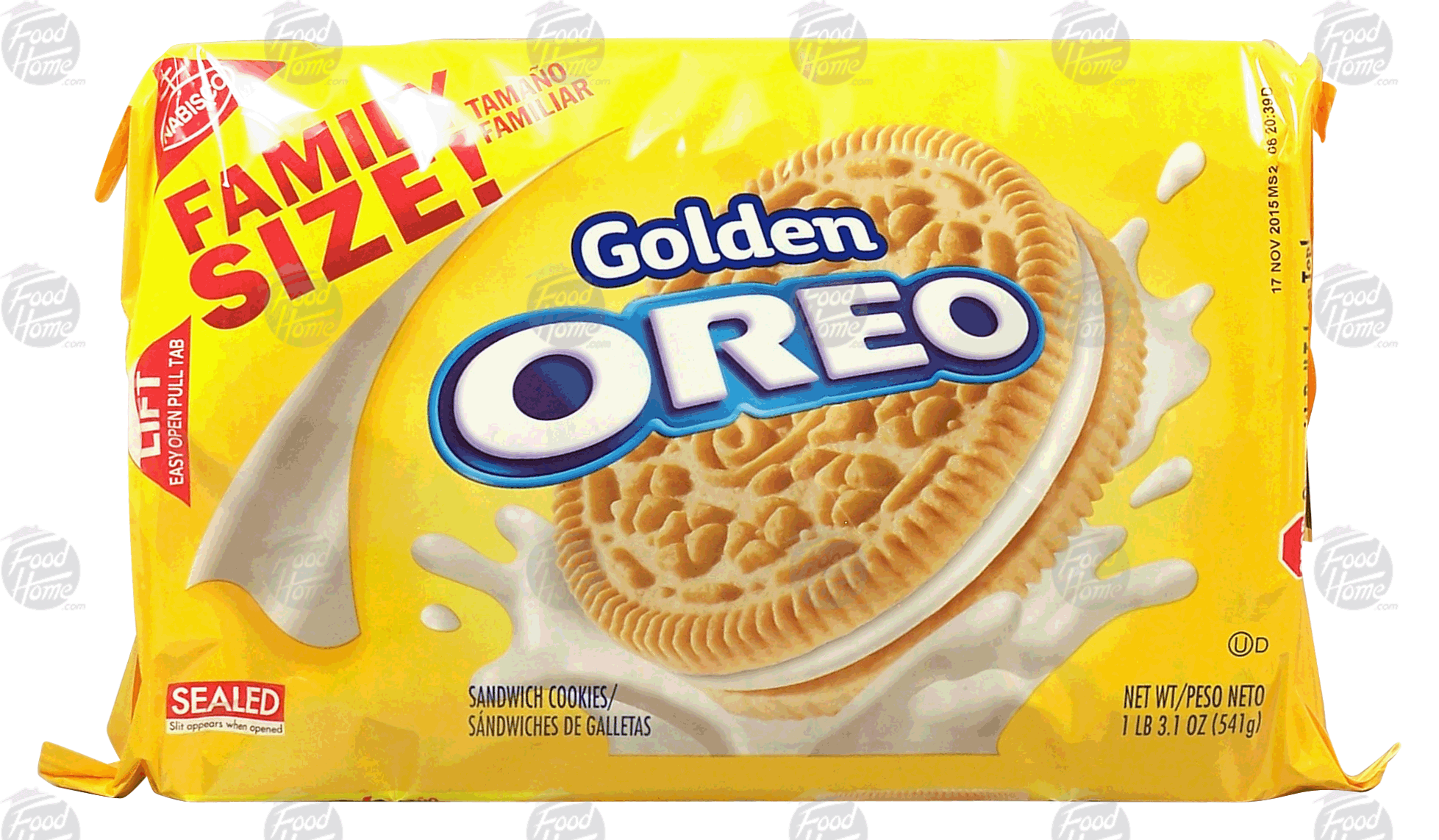Product Infomation for Nabisco Oreo golden; sandwich cookies" 4400003324