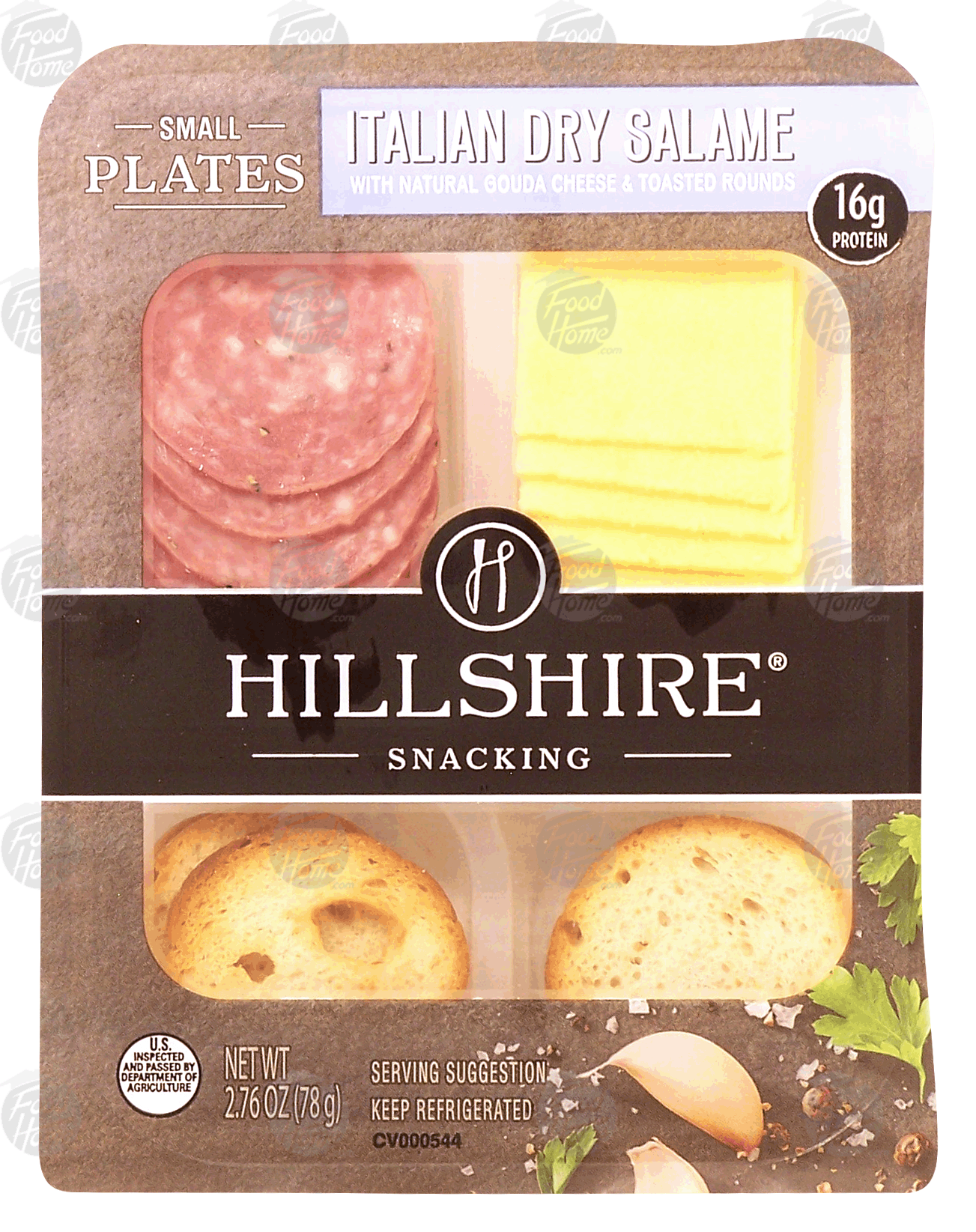 Product Infomation for Hillshire Snacking italian dry salame, gouda cheese