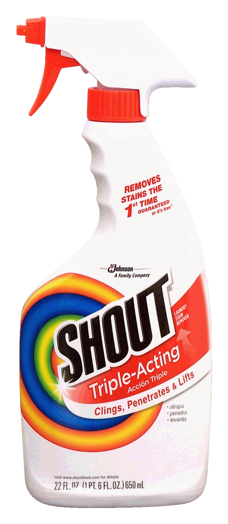 Product Infomation for Shout triple acting liquid