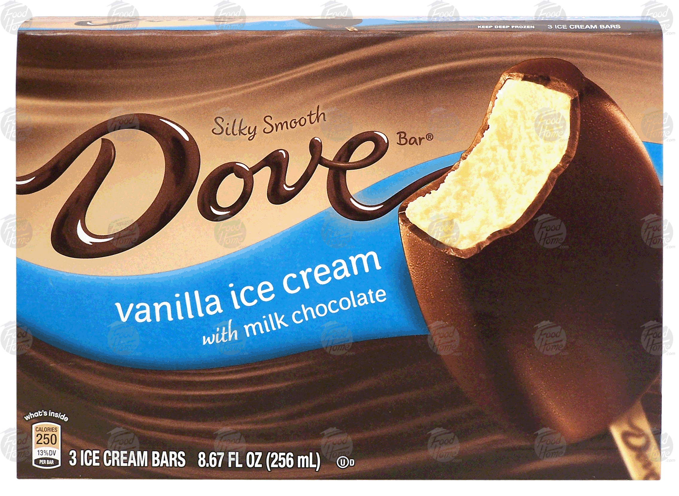 Product Infomation for Dove vanilla ice cream