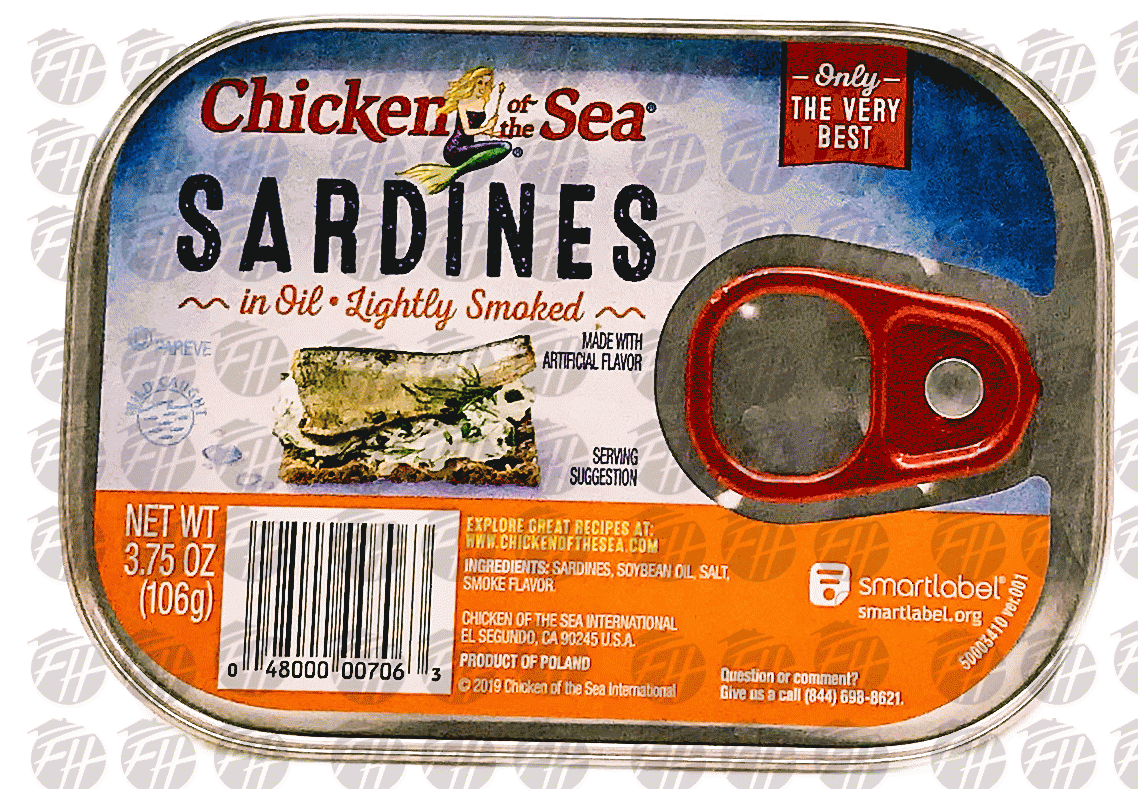 Product Infomation for Chicken Of The Sea Sardines In Oil Lightly Smoked