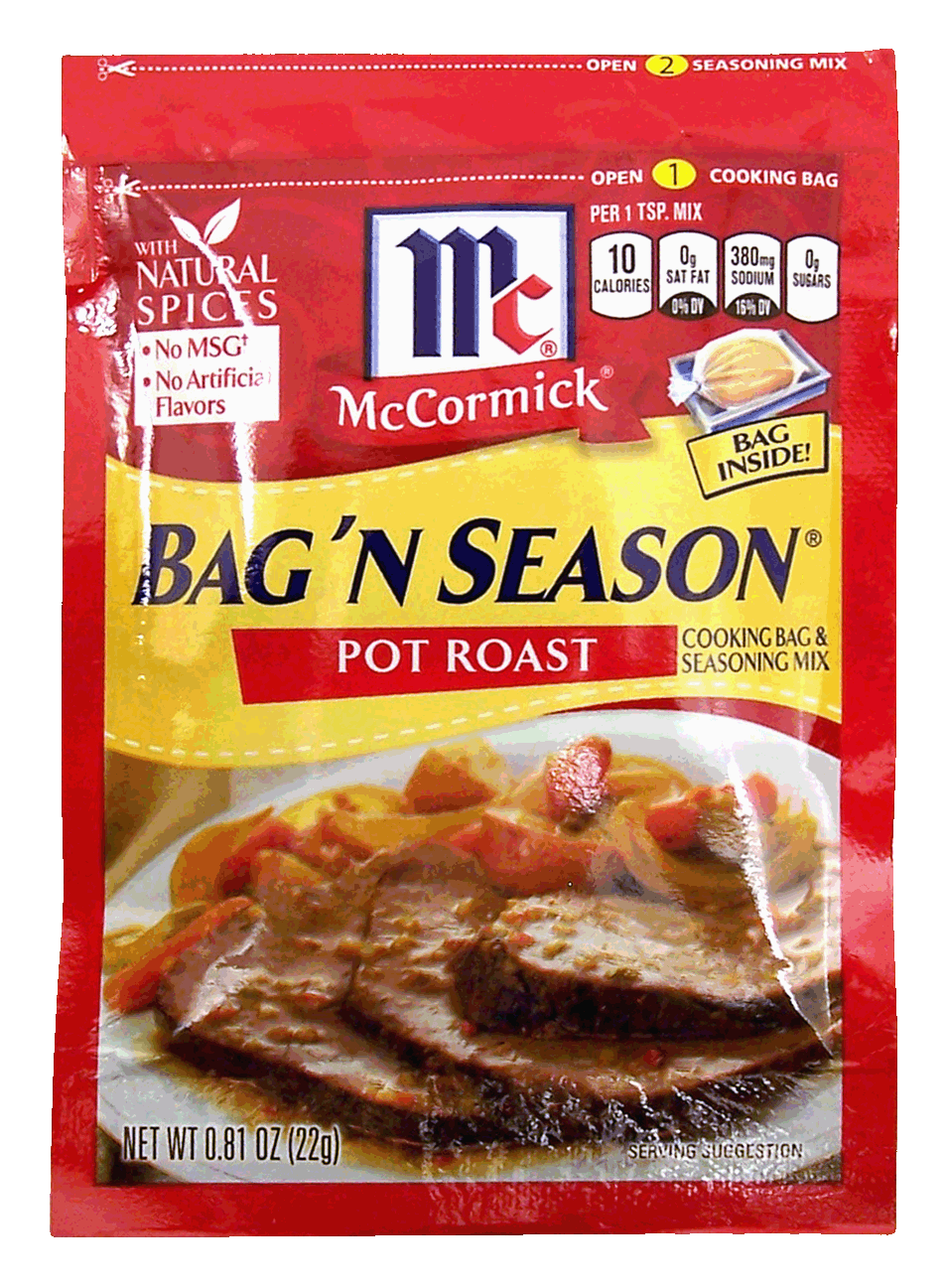 Product Infomation for McCormick Bag 'n Season