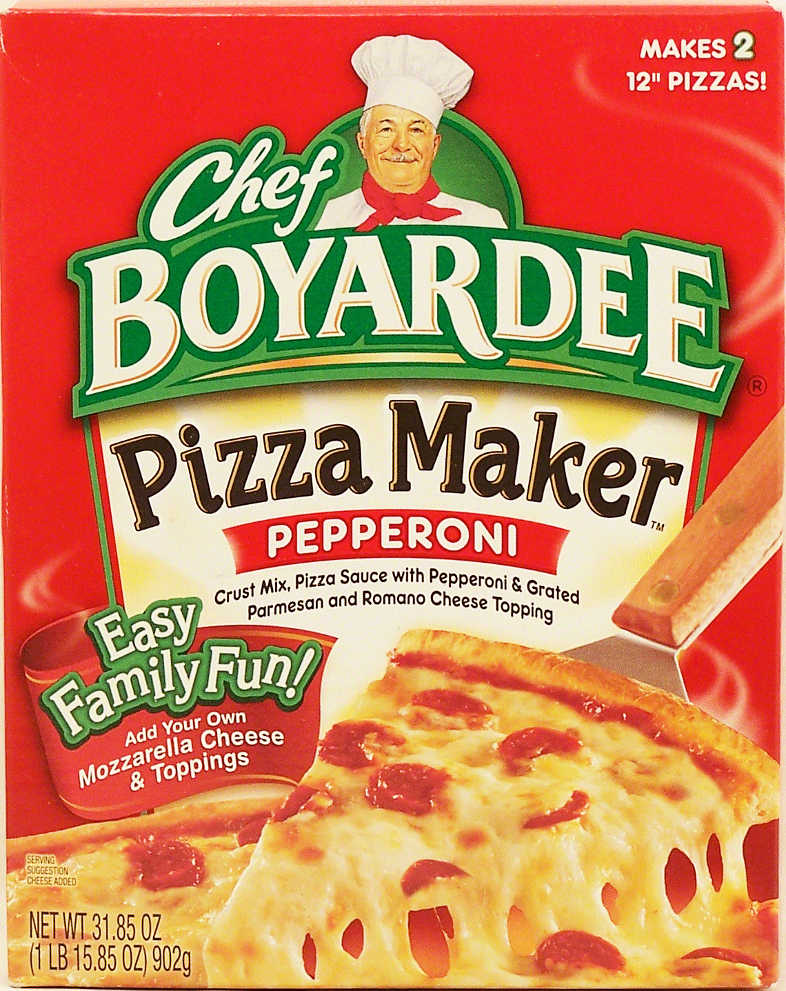 Product Infomation for Chef Boyardee Pizza Maker