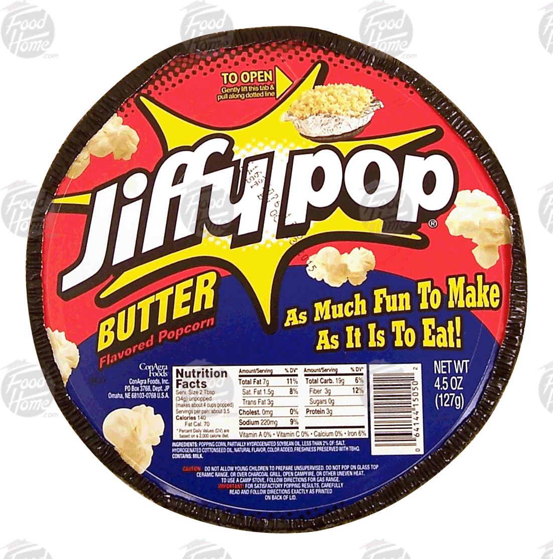 Jiffy Pop Popcorn Instructions 