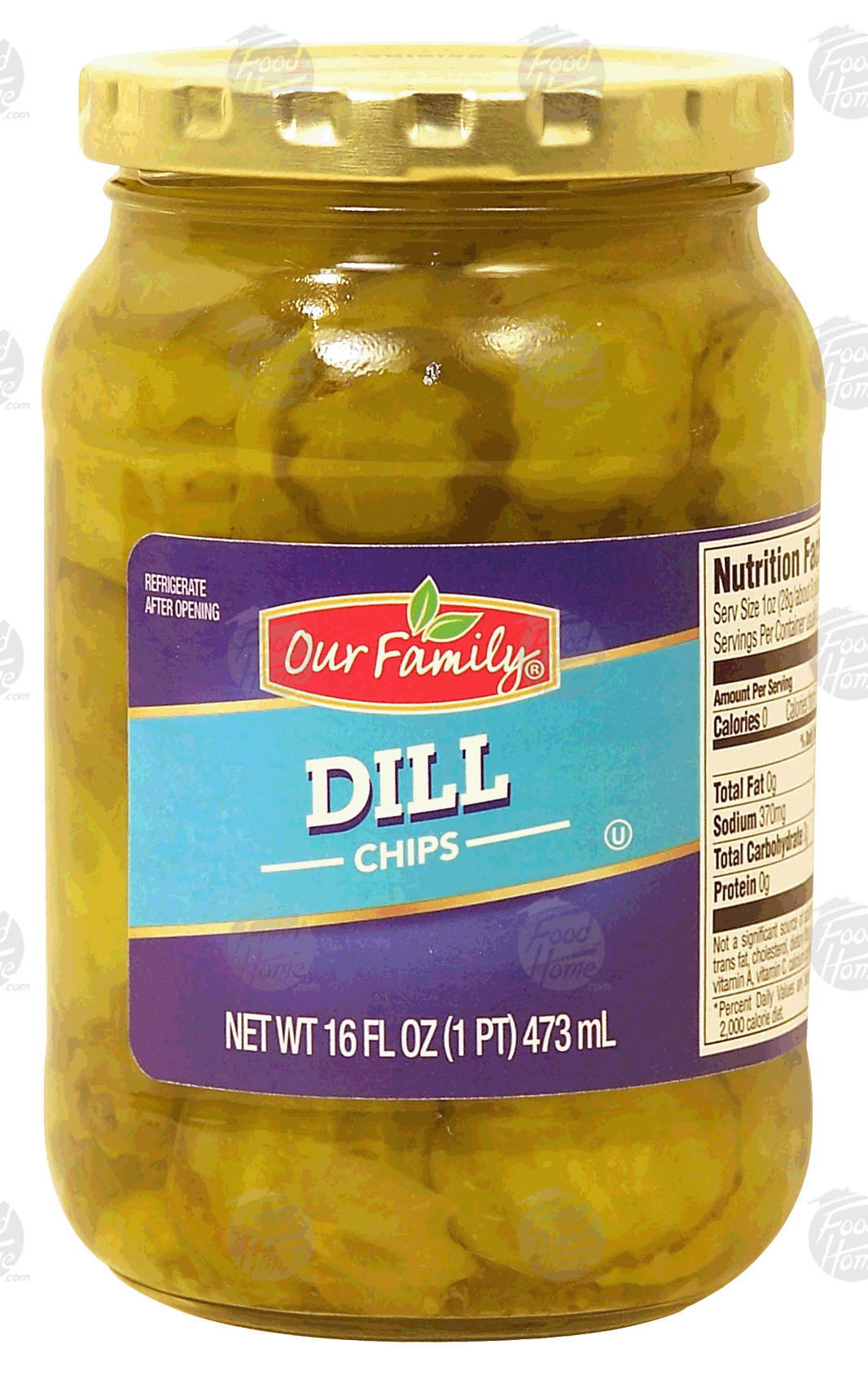 Product Infomation for Our Family dill chips