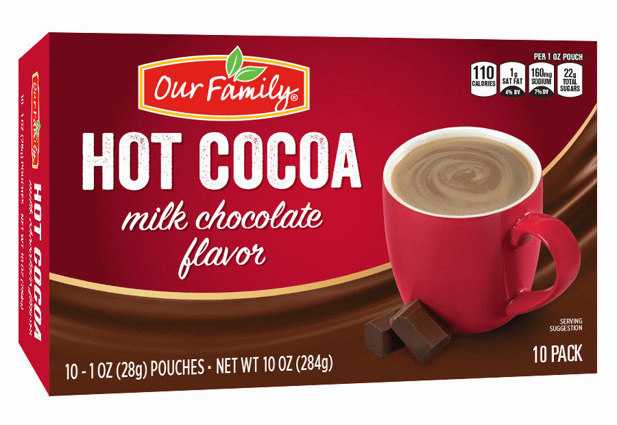 Product Infomation for Our Family hot cocoa milk