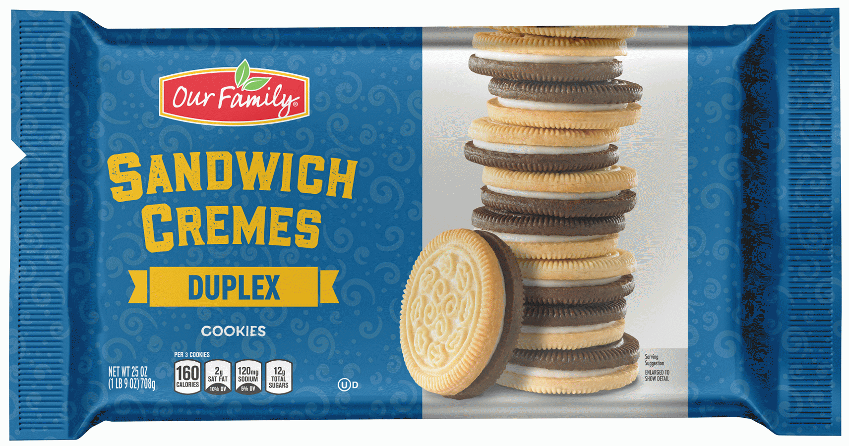 Product Infomation for Our Family Duplex sandwich cremes cookies" 7025349245