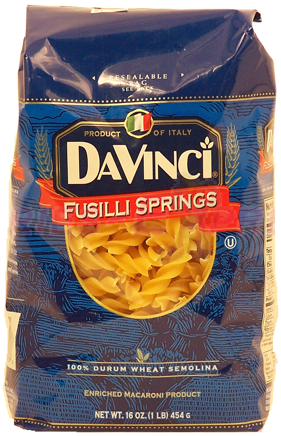 Product Infomation for Da Vinci pasta fusille