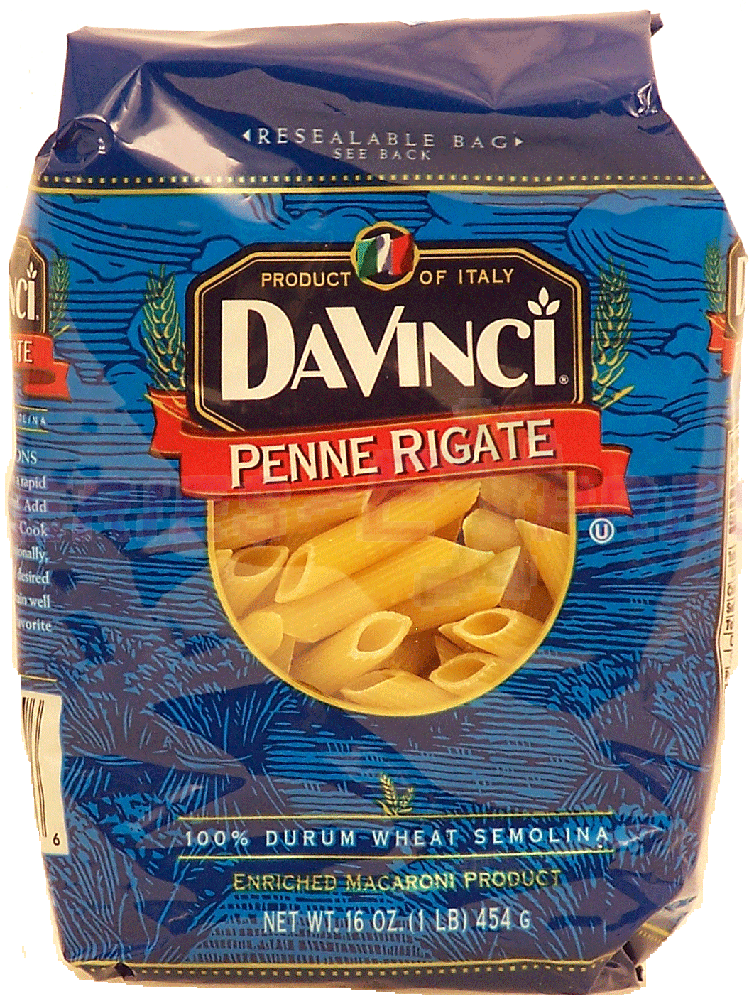Product Infomation for Da Vinci pasta rigate dry