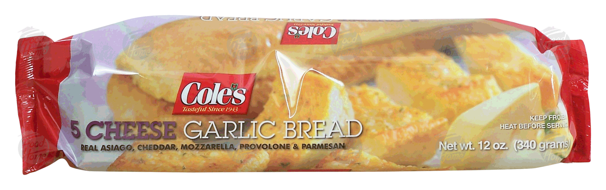 Product Infomation for Cole's 5 cheese garlic