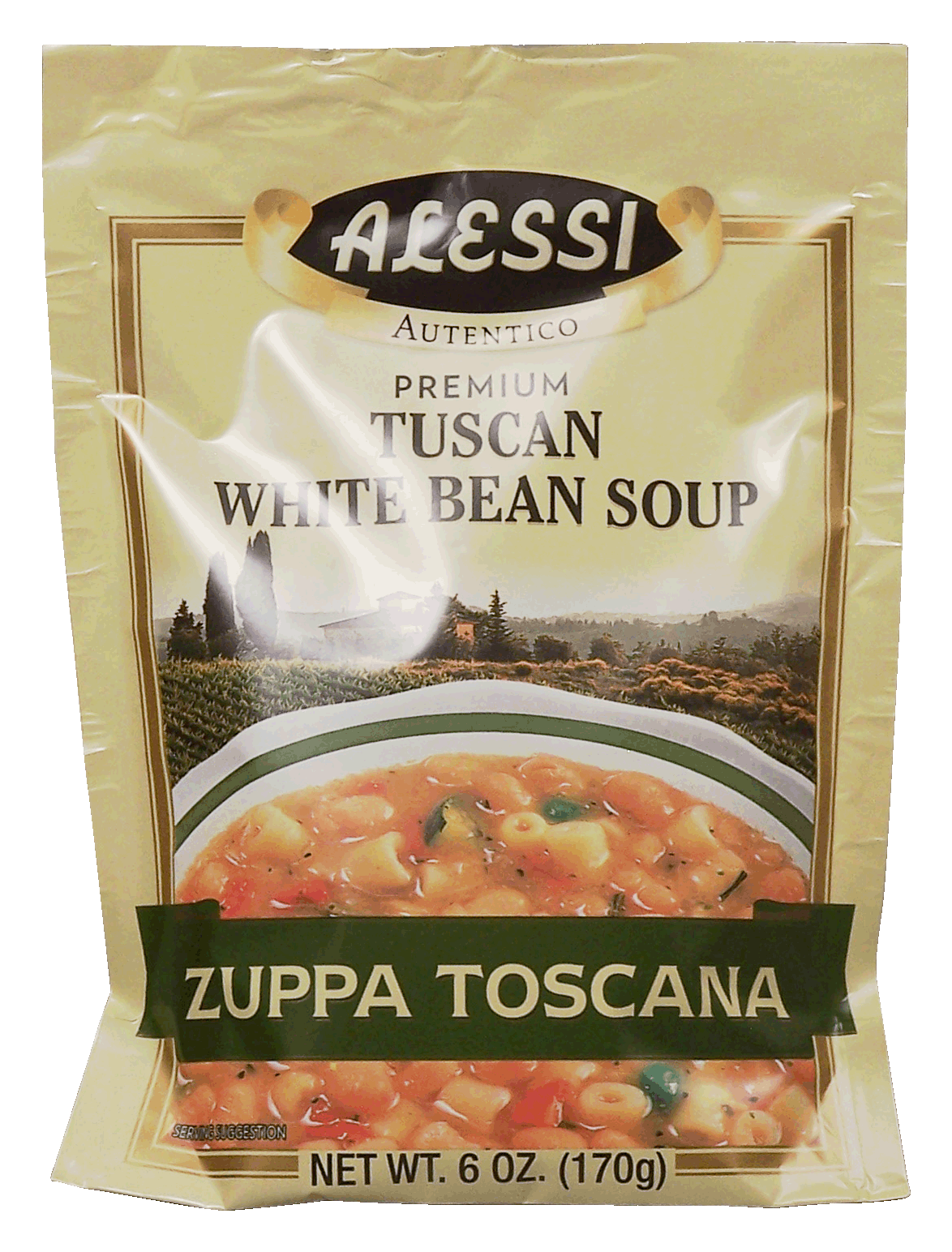 Product Infomation for Alessi Authentico tuscan white bean soup dry mix