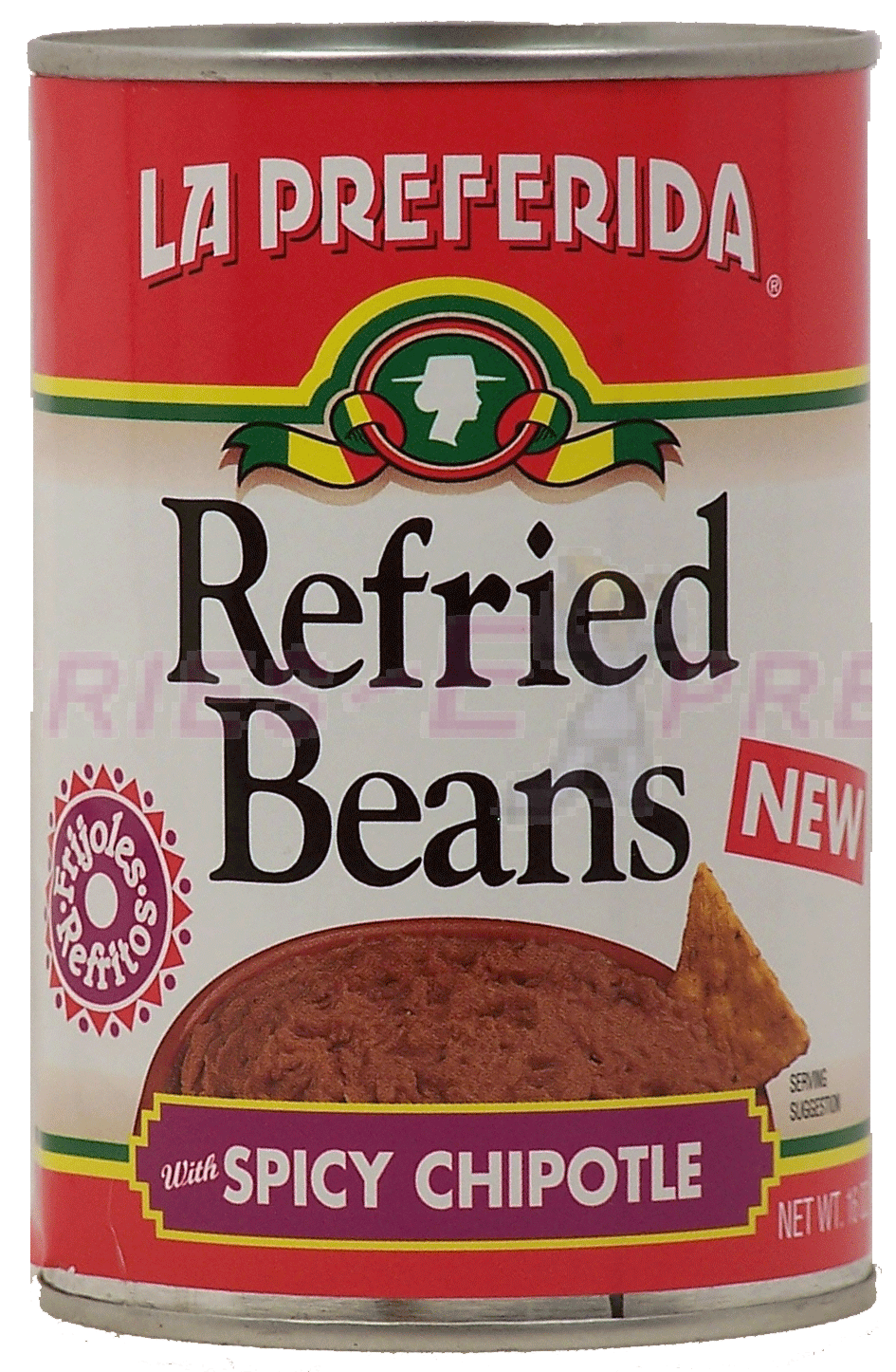 Product Infomation for La Preferida refried beans