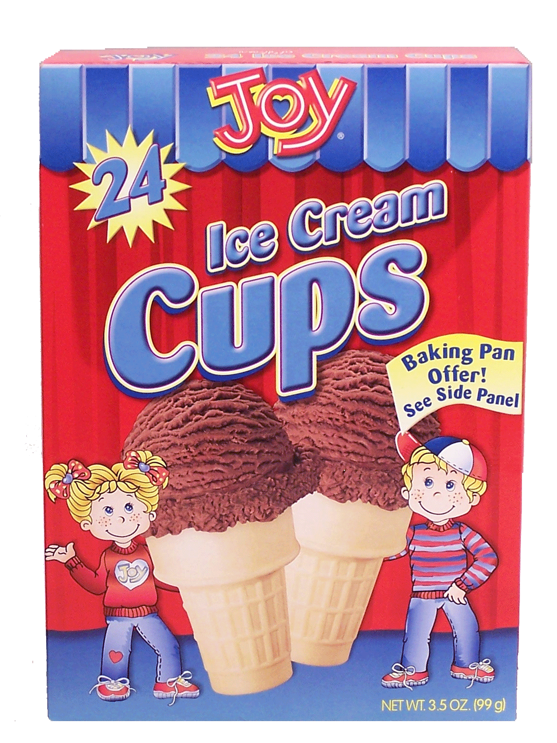 Product Infomation for Joy ice cream cups, 24