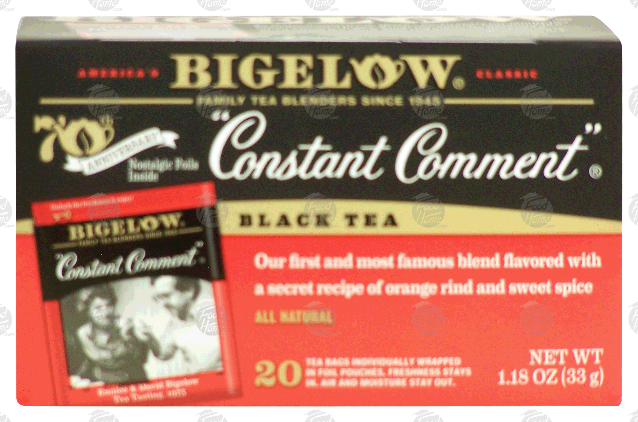 Product Infomation for Bigelow Constant Comment black tea" 7231000105