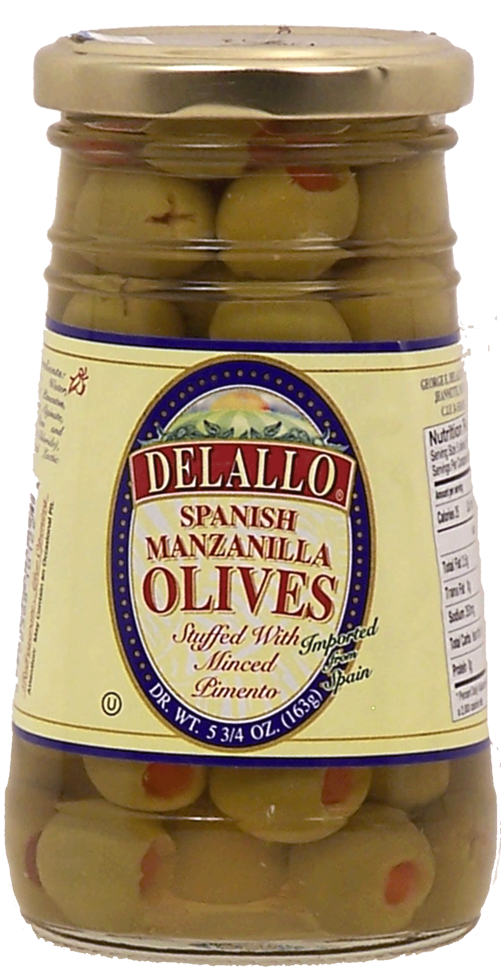 Product Infomation for Delallo spanish manzanilla