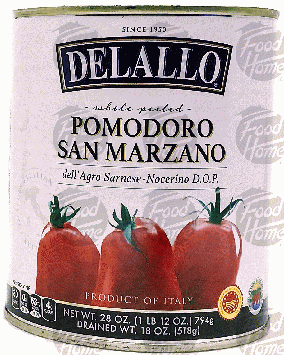 Product Infomation for Delallo san marzano, whole