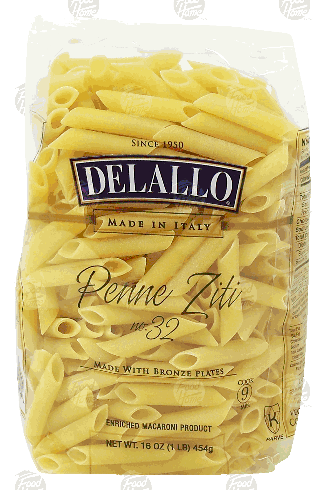 Product Infomation for Delallo penne ziti no. 32