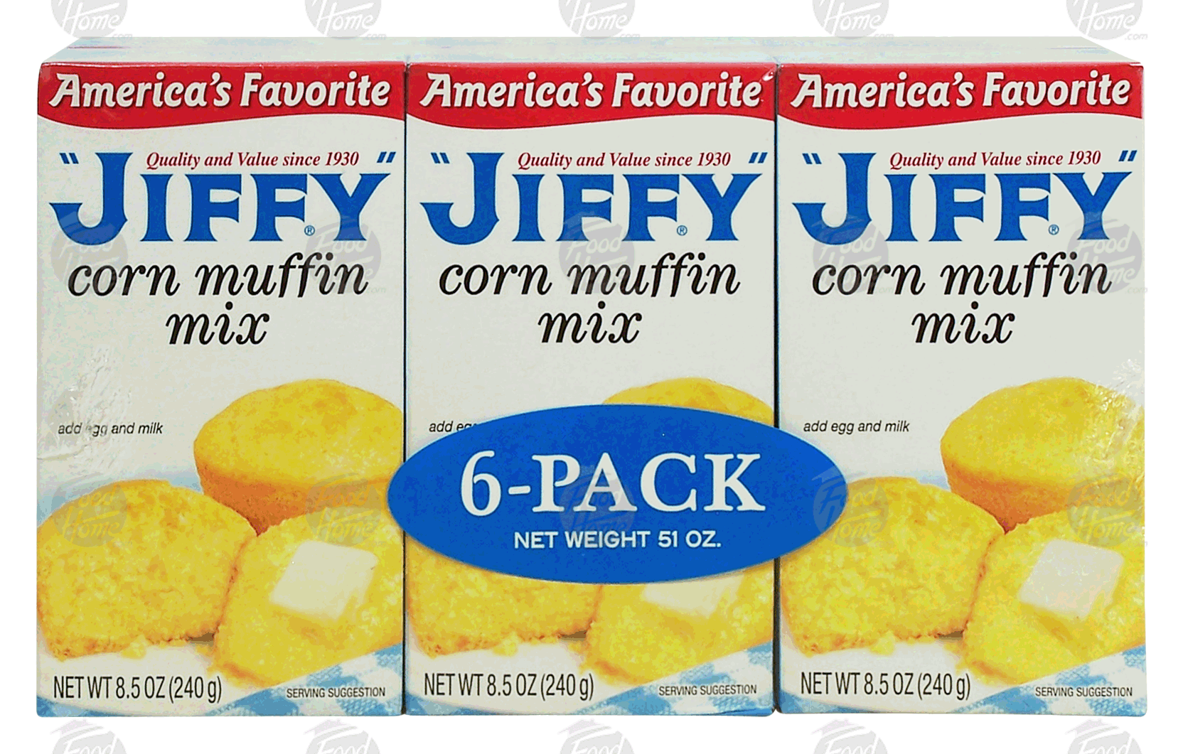 Product Infomation for Jiffy corn muffin mix 6