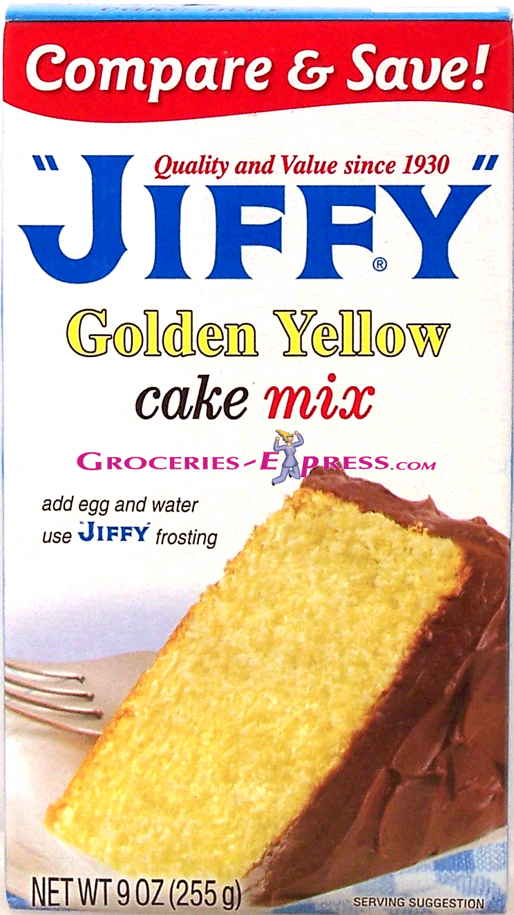 Product Infomation for Jiffy golden yellow cake