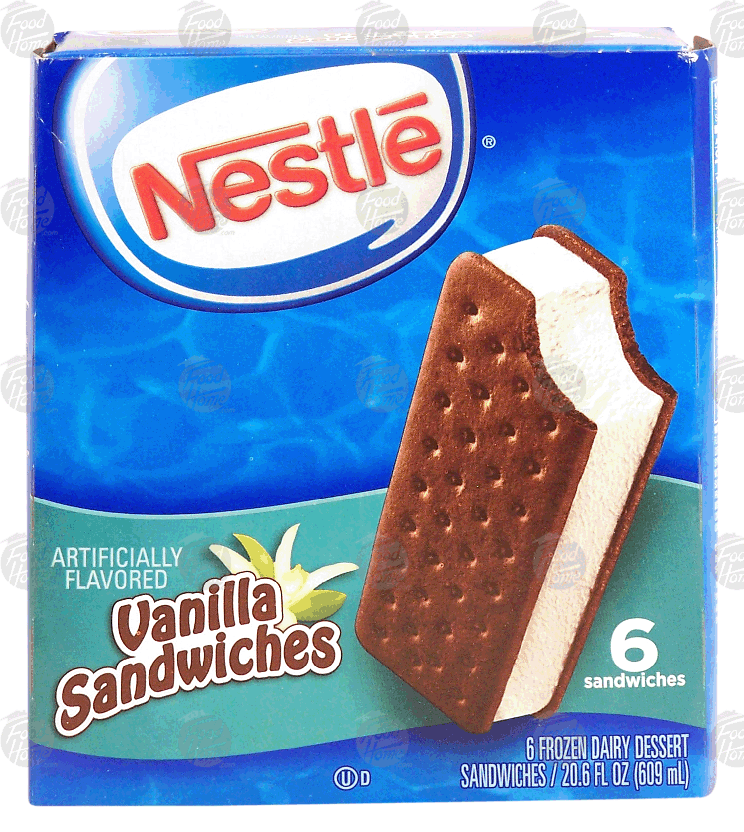 Great Value Vanilla Flavored Ice Cream Sandwiches, 42 Fl