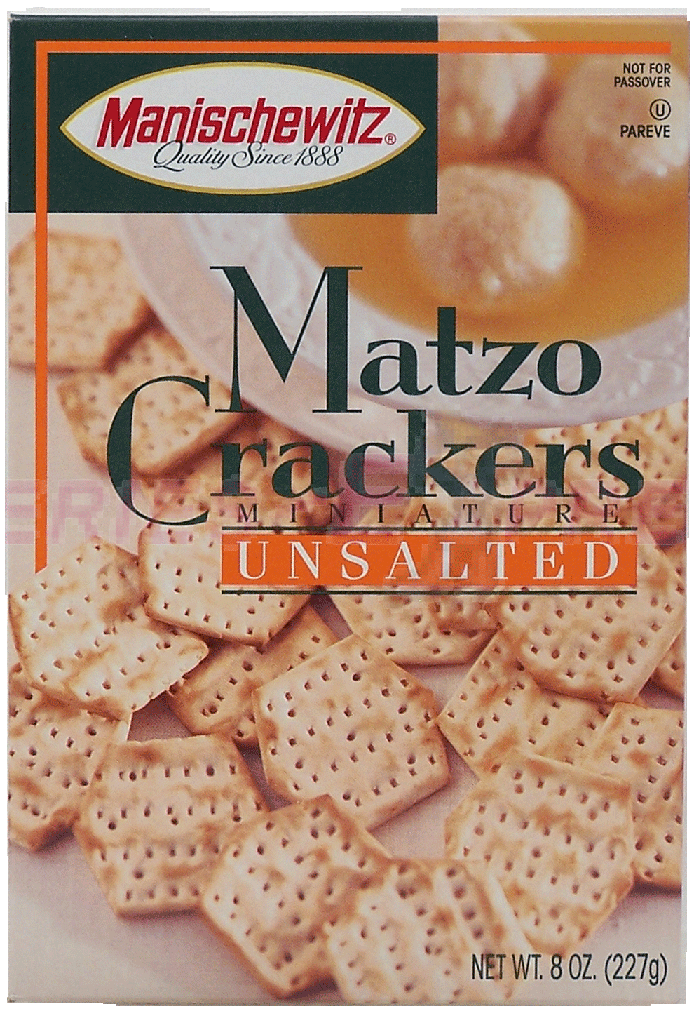 Product Infomation for Manischewitz matzo