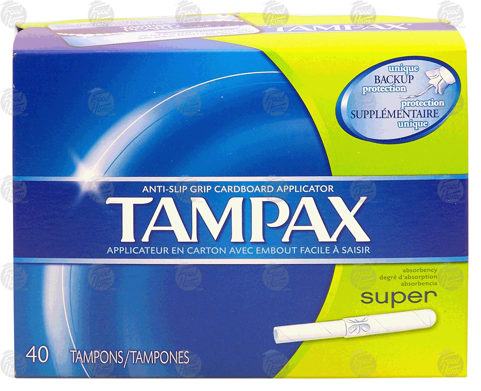 Product Infomation for Tampax super absorbency