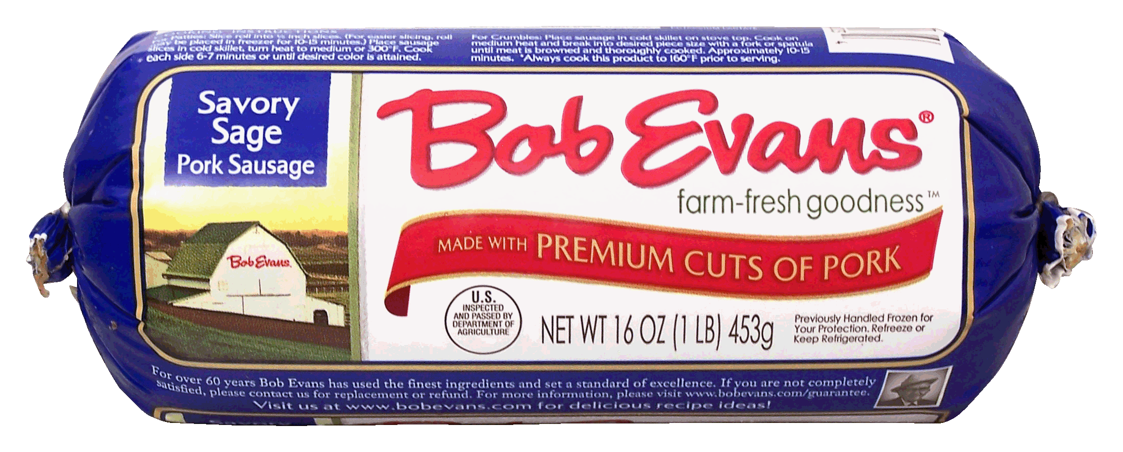 Product Infomation for Bob Evans savory sage pork sausage" 7590000203