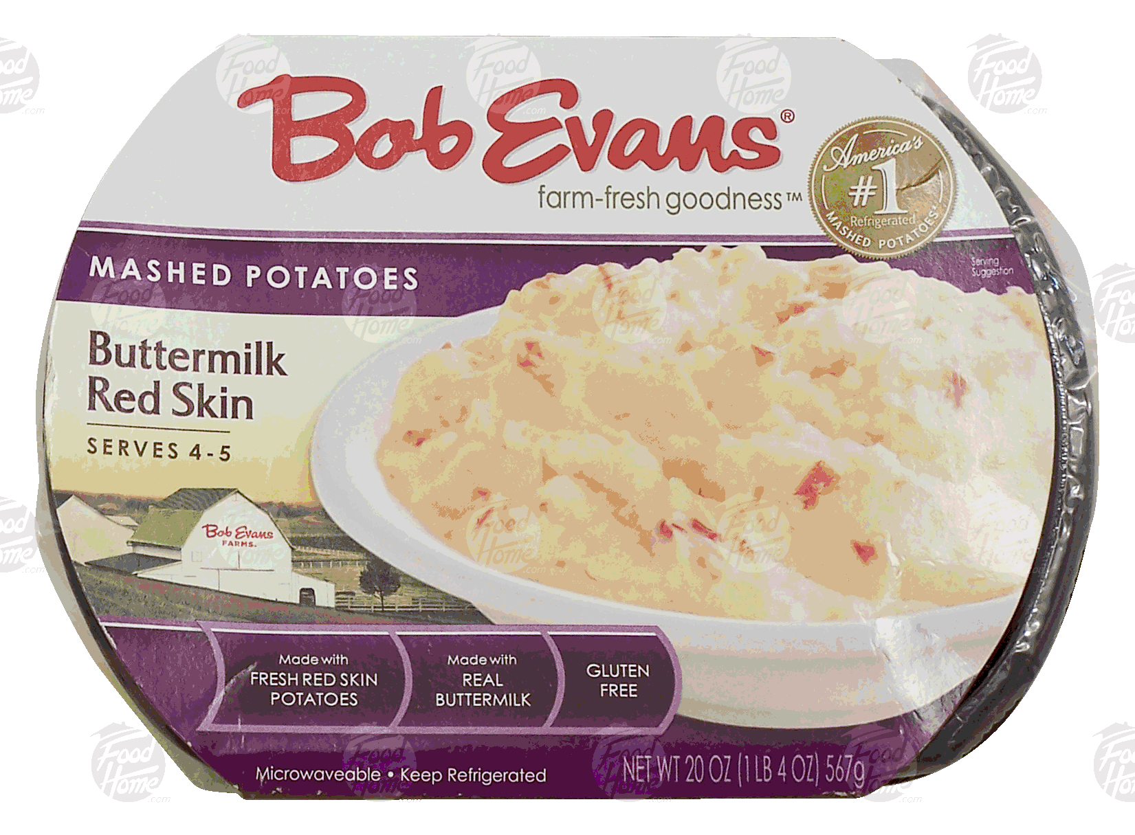 Product Infomation for Bob Evans buttermilk red skin mashed potatoes