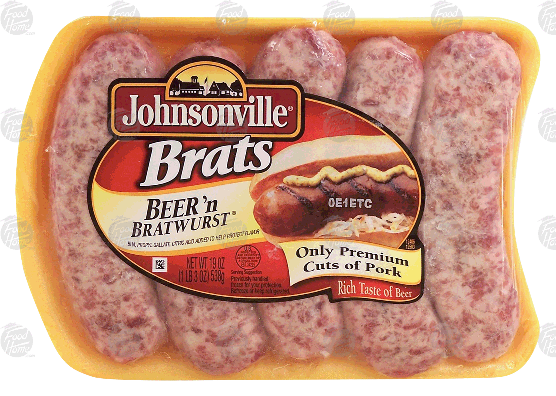 Product Infomation for Johnsonville beer 'n' brat