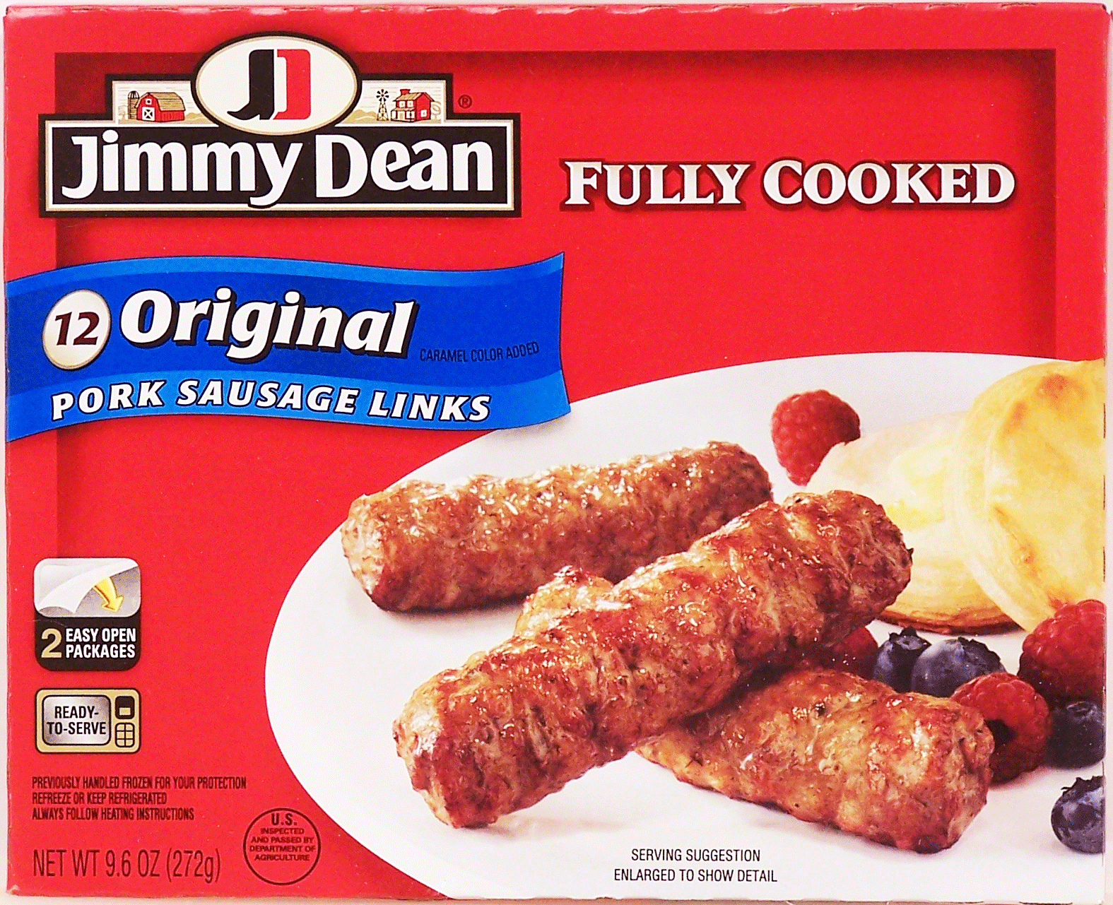 Product Infomation for Jimmy Dean 12 fully cooked