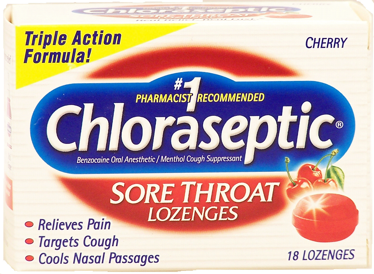 Product Infomation for Chloraseptic sore throat