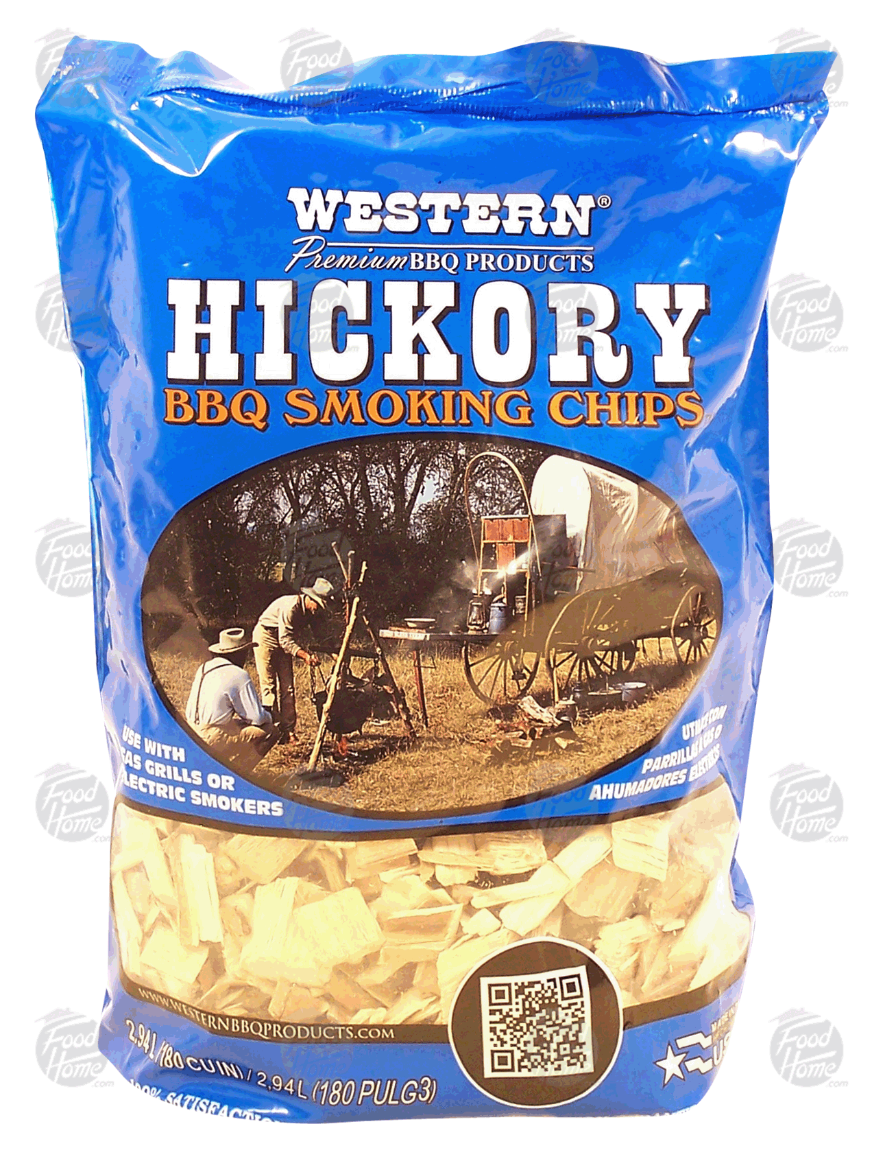 Product Infomation for Western hickory bbq smoking chips, use with gas