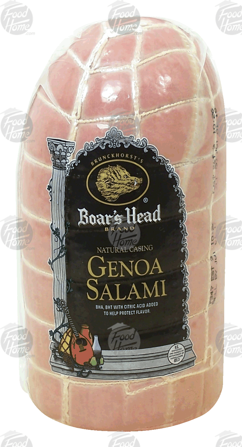 Product Infomation for Boar's Head Brunckhorst's genoa salami, natural