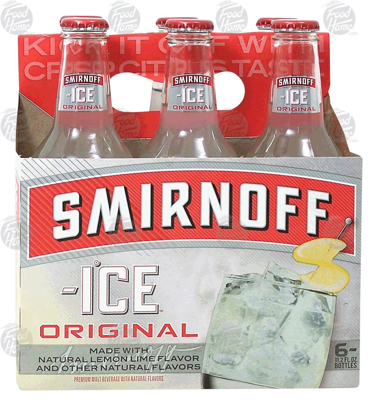 Groceries-Express.com Product Infomation for Smirnoff Ice premium malt  beverage, 6 12-ounce glass bottles\, image size:1255x1349