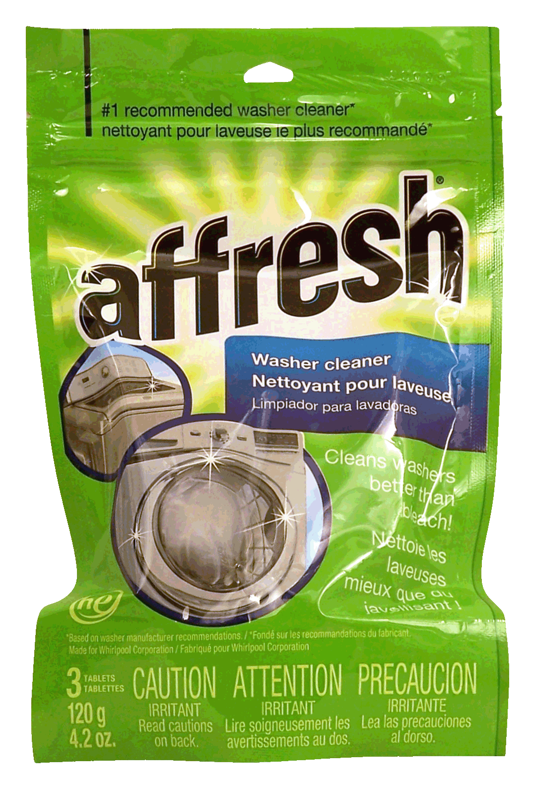 Product Infomation for Affresh washer cleaner