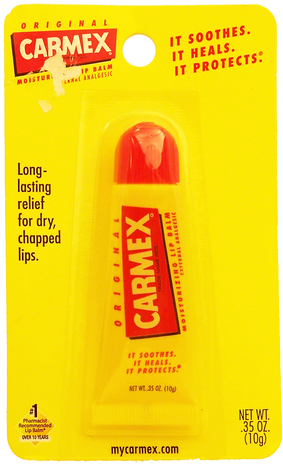 Product Infomation for Carmex lip balm, long
