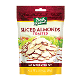 fresh gourmet sliced almonds salad topping, unsalted, toasted
