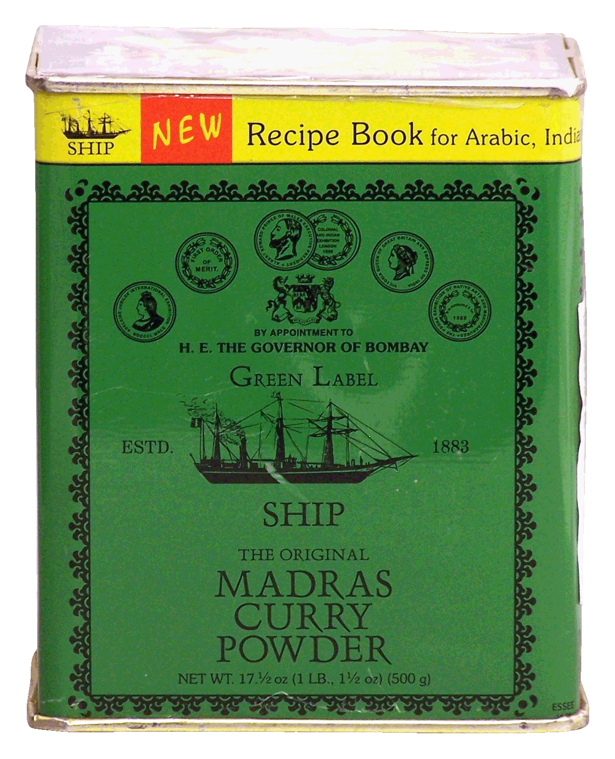Product Infomation for Ship Brand Green Label madras curry powder