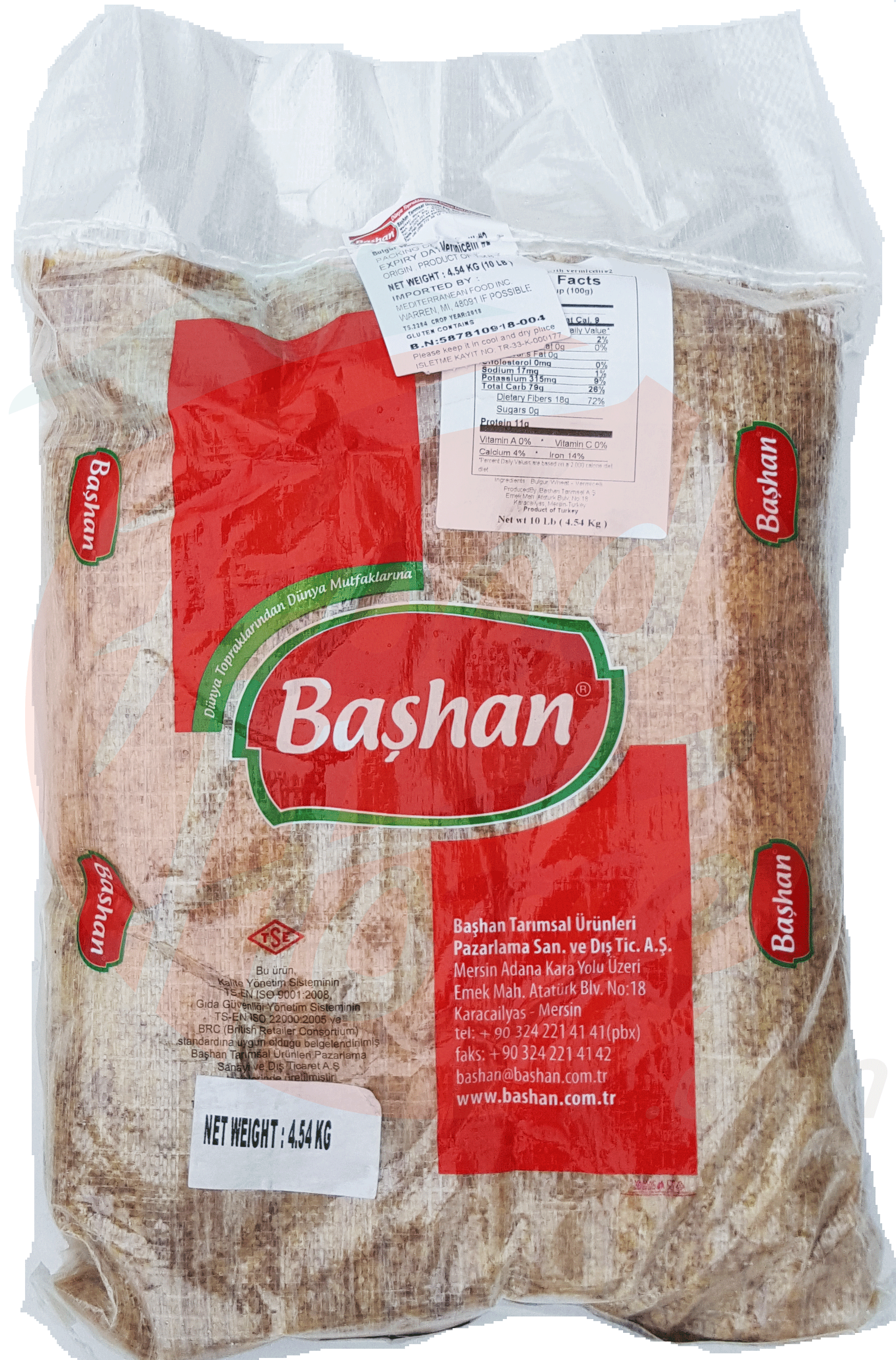 Groceries-Express.com Product Infomation for Bashan bulgur wheat #2 ...