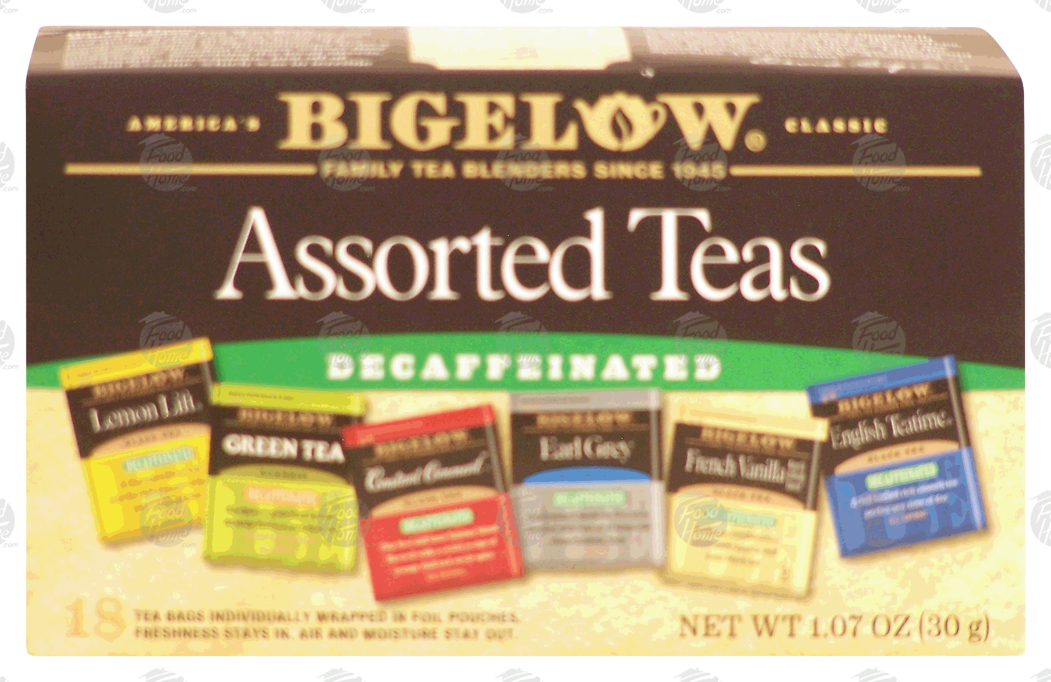 Groceries-Express.com Product Infomation for Bigelow six assorted teas ...