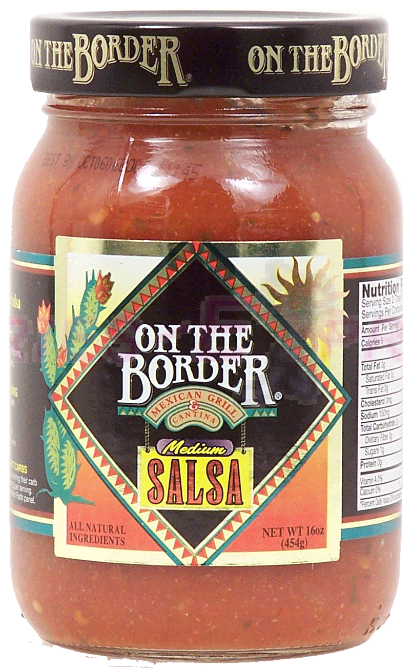 Groceries-Express.com Product Infomation for On The Border salsa medium ...